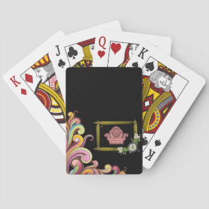 Jeu De Cartes Plateau de cartes de jeu floral