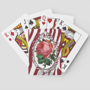 Jeu De Cartes Plateau de cartes de jeu floral