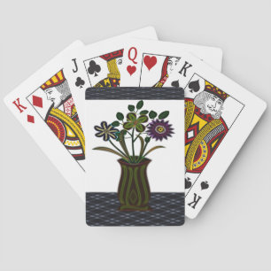 Jeu De Cartes Plateau de cartes de jeu floral