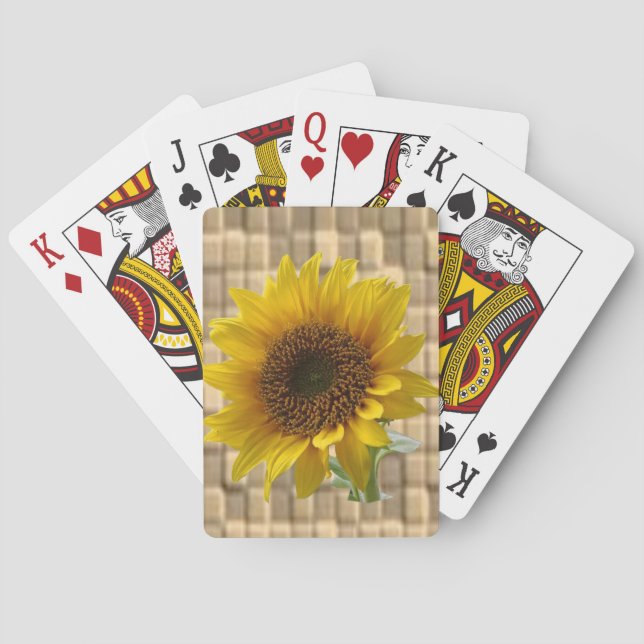 Jeu De Cartes Plateau de cartes de jeu floral (dos)