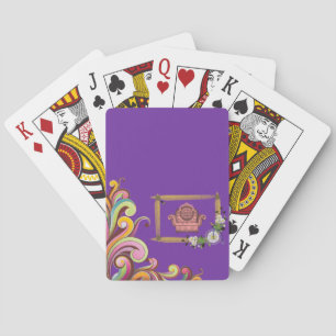 Jeu De Cartes Plateau de cartes de jeu floral