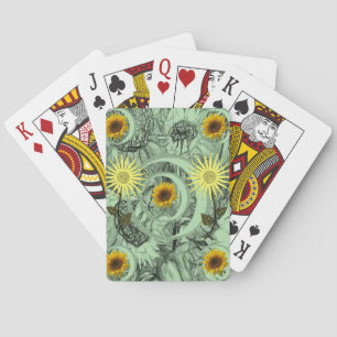 Jeu De Cartes Plateau de cartes de jeu floral