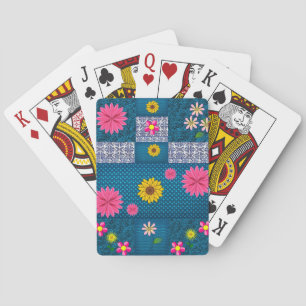 Jeu De Cartes Plateau de cartes de jeu floral