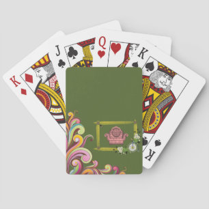 Jeu De Cartes Plateau de cartes de jeu floral