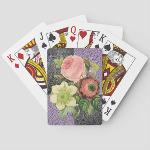 Jeu De Cartes Plateau de cartes de jeu floral