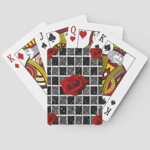 Jeu De Cartes Plateau de cartes de jeu floral