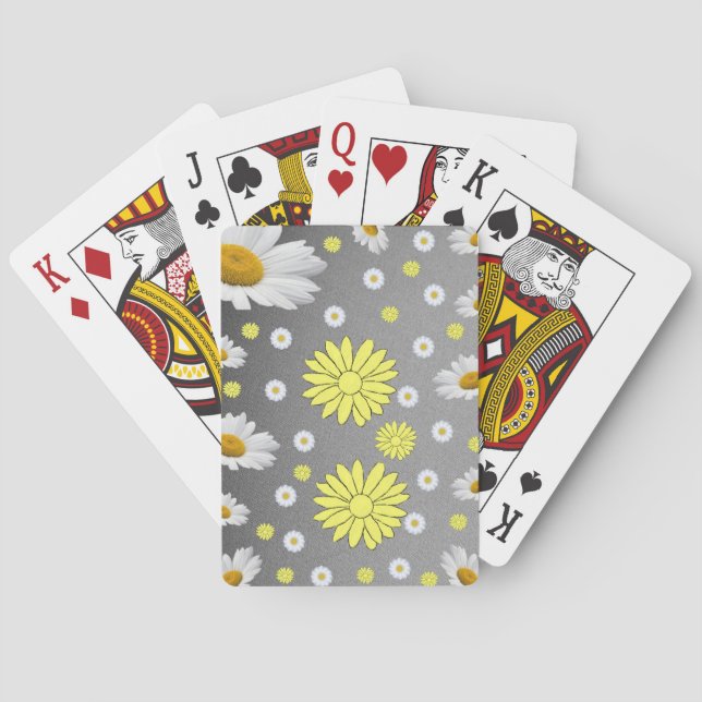 Jeu De Cartes Plateau de cartes de jeu floral (dos)