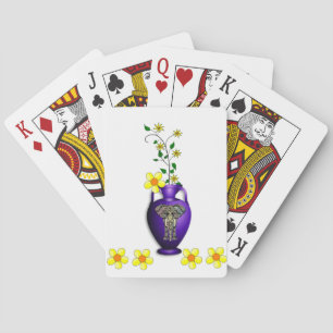 Jeu De Cartes Plateau de cartes de jeu floral