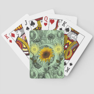 Jeu De Cartes Plateau de cartes de jeu floral