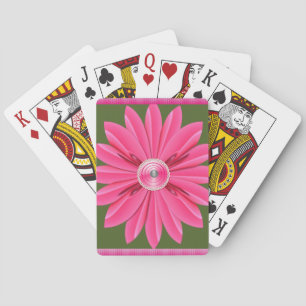 Jeu De Cartes Plateau de cartes de jeu floral