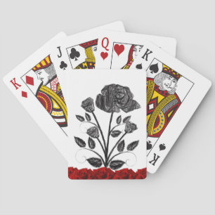 Jeu De Cartes Plateau de cartes de jeu floral