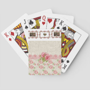 Jeu De Cartes Plateau de cartes de jeu floral