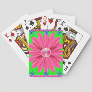 Jeu De Cartes Plateau de cartes de jeu floral