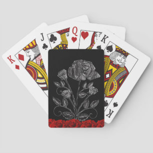 Jeu De Cartes Plateau de cartes de jeu floral