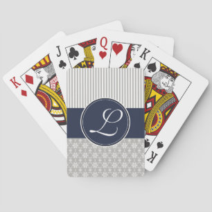 Jeu De Cartes Plateau de cartes, Monogramme personnalisé Motif g