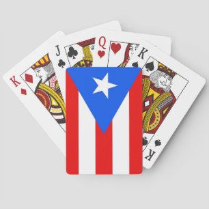 Jeu De Cartes Plateau Jouer des cartes avec Drapeau de Porto Ric