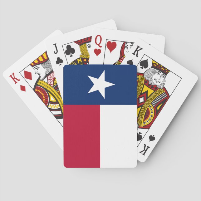 Jeu De Cartes Playing Cards with Flag of Texas, États-Unis. (dos)