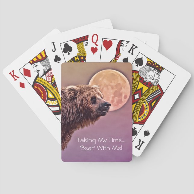 Jeu De Cartes Pleine lune d'ours cartes de jeu (dos)