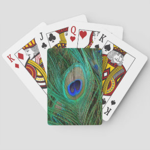 Jeu De Cartes Plume bleue indienne de paon