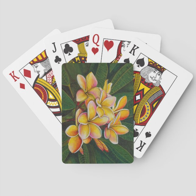 Jeu De Cartes Plumeria arc-en-ciel (dos)