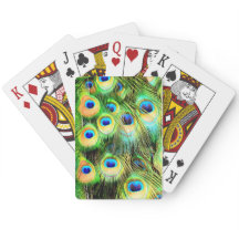 Plumes de paon Jouer des cartes