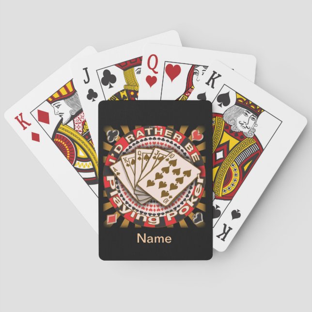 Jeu De Cartes Plutôt jouer Poker jouer cartes (dos)
