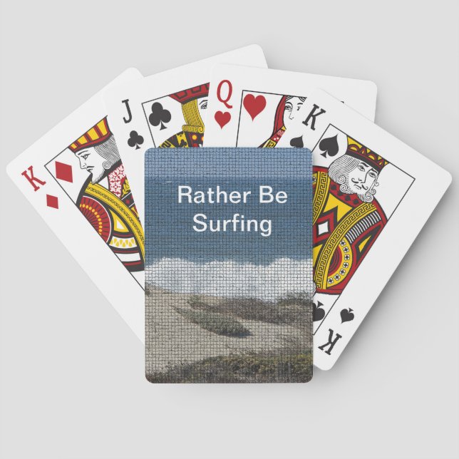 Jeu De Cartes Plutôt Surfer Ocean Beach Travel Surfer (dos)