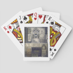 Jeu De Cartes Poets' Corner, planche F de 'Westminster Abbey', e