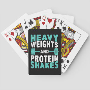 Jeu De Cartes Poids Lourds Et Pâtes De Protéines