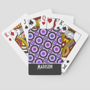 Jeu De Cartes Pointe Polka violet tendance