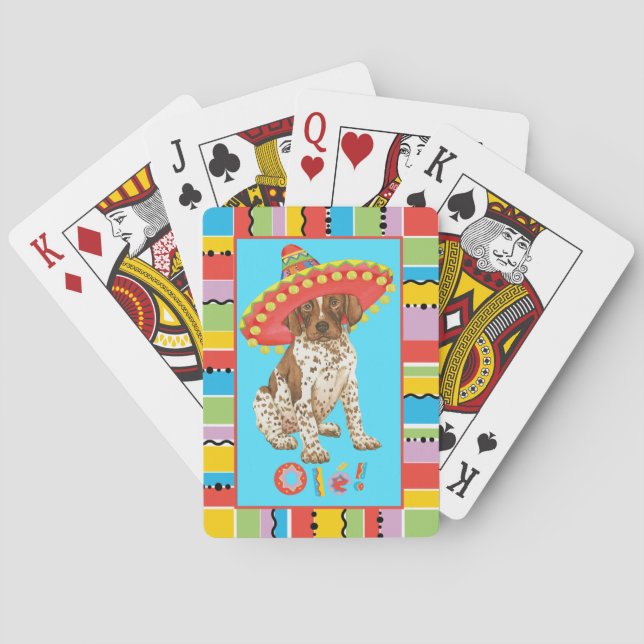 Jeu De Cartes Pointeur Fiesta allemand à courte longueur (dos)