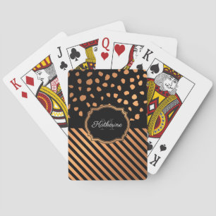 Jeu De Cartes Points d'or et rayures