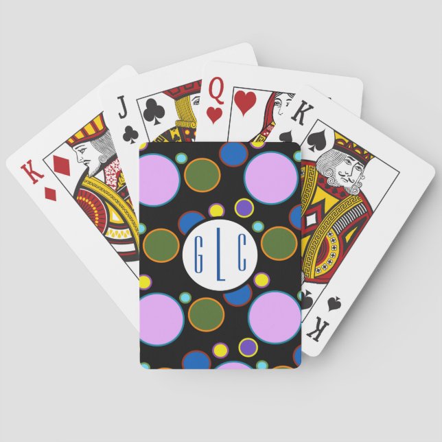 Jeu De Cartes Pois coloré (dos)