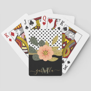 Jeu De Cartes Pois et floral