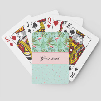 Jeu De Cartes Pois rose de Flamants roses