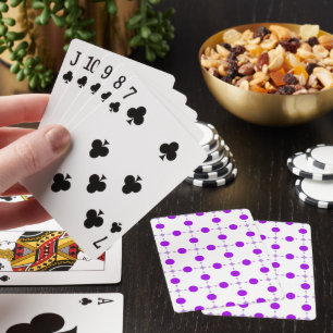 Jeu De Cartes Pois violets, Motif à points Polka, points, pointi