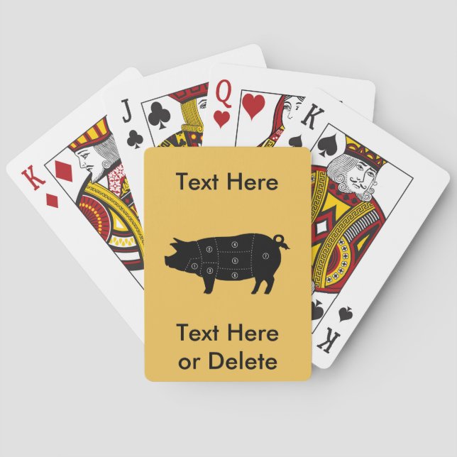 Jeu De Cartes Poison de Pork Meat Cuts (dos)