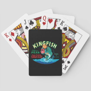 Jeu De Cartes Poisson basse portant une couronne sur un Arrière 