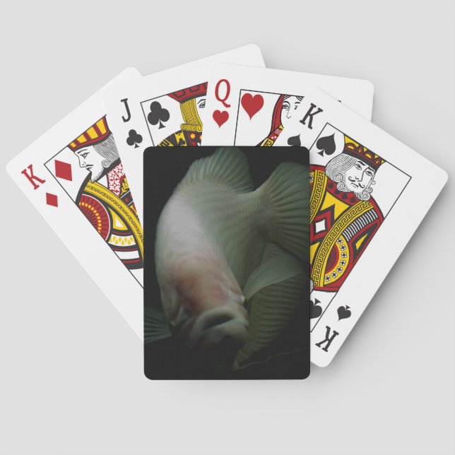 Jeu De Cartes Poisson dans le portrait de réservoir (dos)