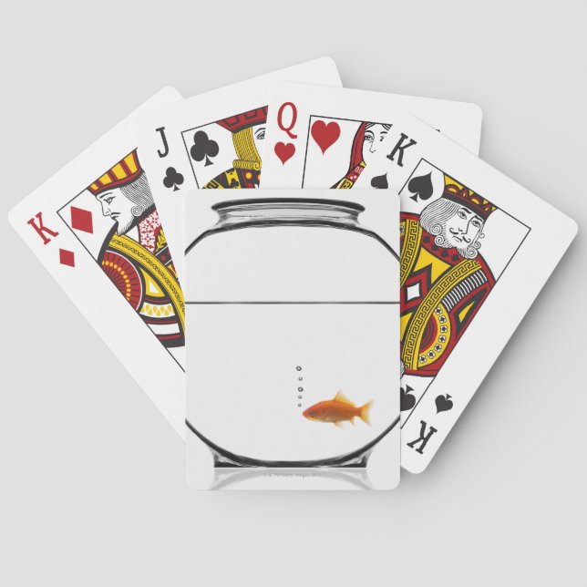 Jeu De Cartes Poisson d'or dans un bol (dos)
