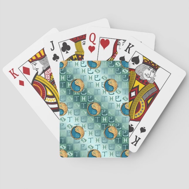 Jeu De Cartes Poissons & Serpent de feu (dos)