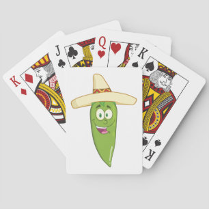 Jeu De Cartes Poivre au chili vert souriant
