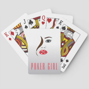 Jeu De Cartes Poker Girl Stylish Custom