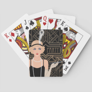 Jeu De Cartes Poker Party Art déco