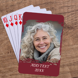 Jeu De Cartes Poker personnalisé photo complète — Bourgogne
