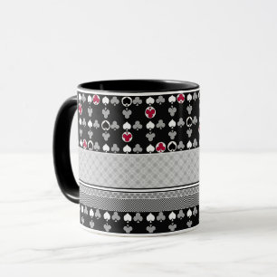 Jeu de cartes, poker, tasse de cartes de table