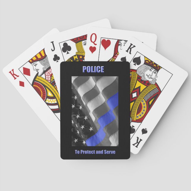 Jeu De Cartes Police (dos)