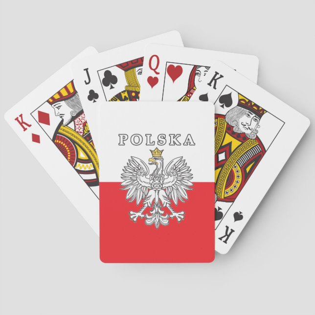 Jeu De Cartes Polska avec Eagle polonais (dos)