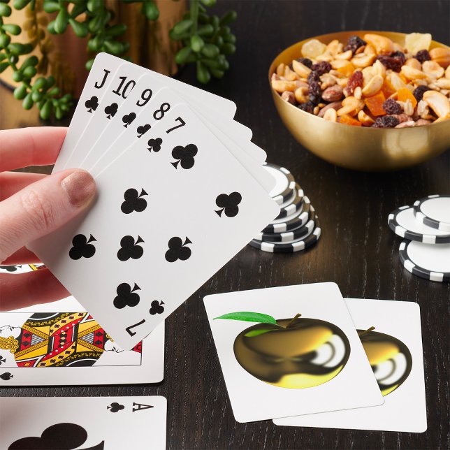 Jeu De Cartes Pomme dorée avec feuille métallique brillante (Créateur téléchargé)