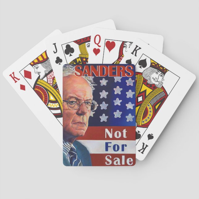 Jeu De Cartes Ponceuses de Bernie pour le président (dos)